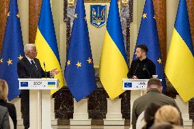 European Council President Antonio Costa In Kyiv