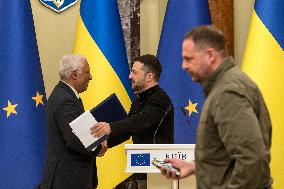 European Council President Antonio Costa In Kyiv