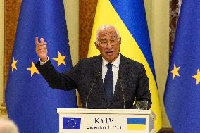 European Council President Antonio Costa In Kyiv