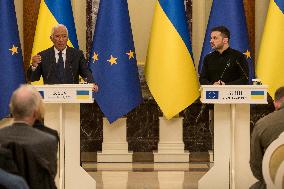 European Council President Antonio Costa In Kyiv