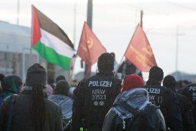 ''No Weapon Delivery To Israel'' Demo In Cologne