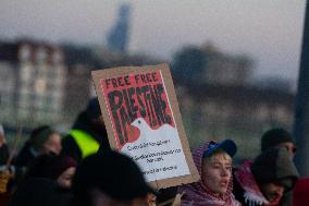 ''No Weapon Delivery To Israel'' Demo In Cologne