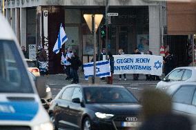 ''No Weapon Delivery To Israel'' Demo In Cologne