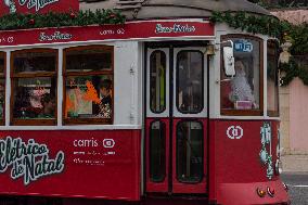 The Christmas Tram Will Be Touring The Streets Of Lisbon