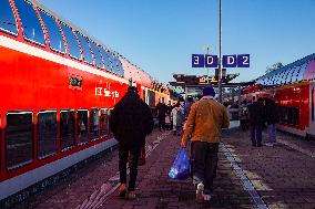 Daily Life At A German Train Station