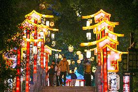 Tourists Visit Lantern in Nanjing