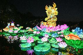 Tourists Visit Lantern in Nanjing