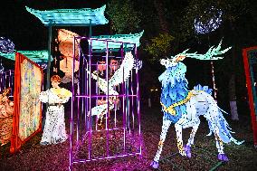 Tourists Visit Lantern in Nanjing