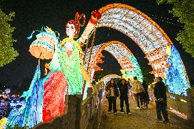 Tourists Visit Lantern in Nanjing