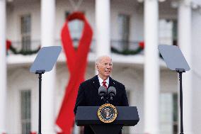 World AIDS Day At The White House - Washington