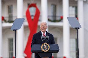 World AIDS Day At The White House - Washington