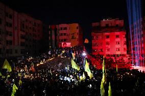 Thousands Visit Site Of Nasrallah's Assassination - Beirut