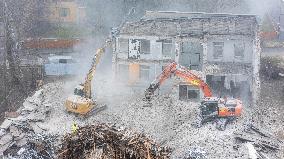 Demolishing a building