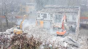 Demolishing a building