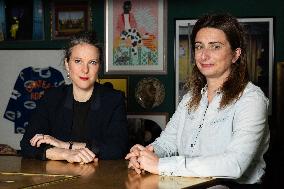 Portrait of Marine Tondelier and Lucie Castets - Paris