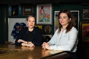 Portrait of Marine Tondelier and Lucie Castets - Paris