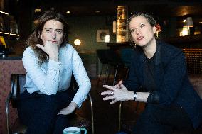 Portrait of Marine Tondelier and Lucie Castets - Paris