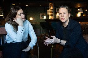 Portrait of Marine Tondelier and Lucie Castets - Paris