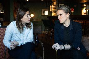 Portrait of Marine Tondelier and Lucie Castets - Paris