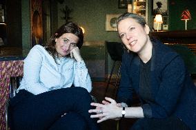 Portrait of Marine Tondelier and Lucie Castets - Paris