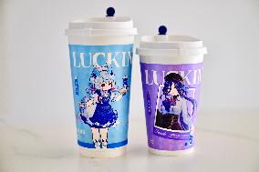 Game Genshin Impact and Luckin Coffee