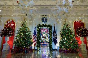 White House Holiday Decor Preview - Washington