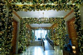 White House Holiday Decor Preview - Washington