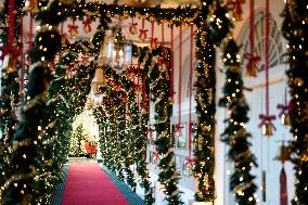 White House Holiday Decor Preview - Washington