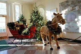 White House Holiday Decor Preview - Washington