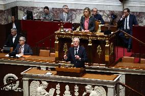 Pm Barnier Invokes 49.3 During The Vote On The 2025 Social Security Bill In Paris