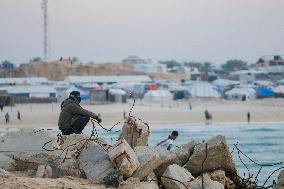 Displaced Palestinians in Deir al-Balah - Palestine