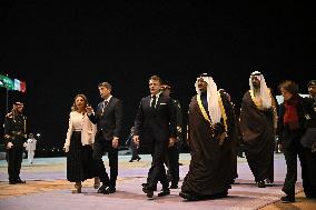 President Macron Arrives At Riyadh