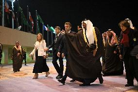 President Macron Arrives At Riyadh