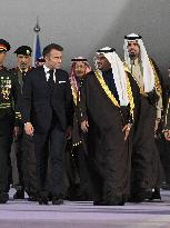 President Macron Arrives At Riyadh