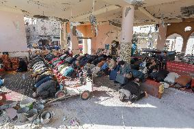 First Prayer At The Partially Restored Al-Farouq Mosque - Gaza