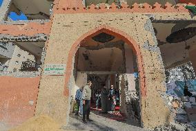 First Prayer At The Partially Restored Al-Farouq Mosque - Gaza