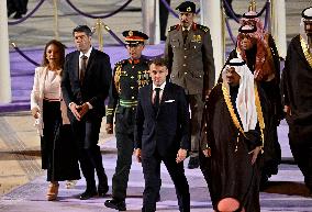 State Visit of Emmanuel Macron to The Kingdom of Saudi Arabia - Riyadh