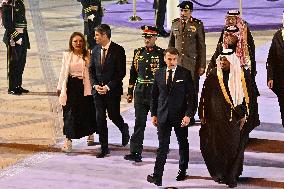 State Visit of Emmanuel Macron to The Kingdom of Saudi Arabia - Riyadh