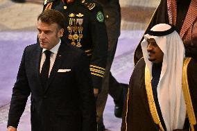 State Visit of Emmanuel Macron to The Kingdom of Saudi Arabia - Riyadh