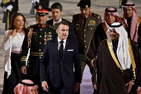 State Visit of Emmanuel Macron to The Kingdom of Saudi Arabia - Riyadh