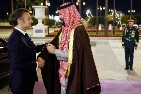 State Visit of Emmanuel Macron to The Kingdom of Saudi Arabia - Riyadh