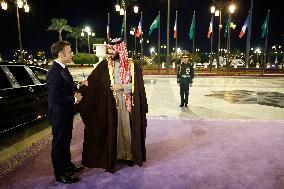 State Visit of Emmanuel Macron to The Kingdom of Saudi Arabia - Riyadh