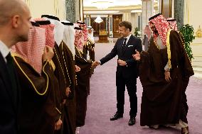 State Visit of Emmanuel Macron to The Kingdom of Saudi Arabia - Riyadh