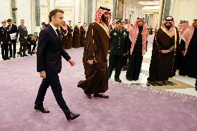 State Visit of Emmanuel Macron to The Kingdom of Saudi Arabia - Riyadh