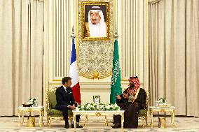 State Visit of Emmanuel Macron to The Kingdom of Saudi Arabia - Riyadh