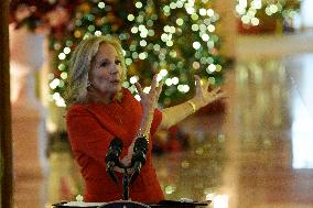 DC: First Lady Jill Biden hold a Holiday Message to the Nation deliver remarks