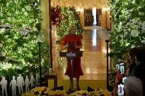 DC: First Lady Jill Biden hold a Holiday Message to the Nation deliver remarks