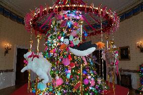 First Lady Unveils The 2024 White House Christmas Decorations