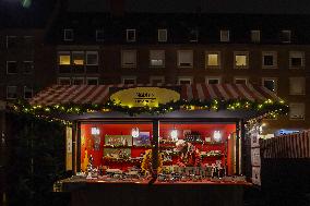 Nuremberg Christmas Market With Stall From Palestine