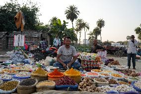 Open Air Vegetable Market In India